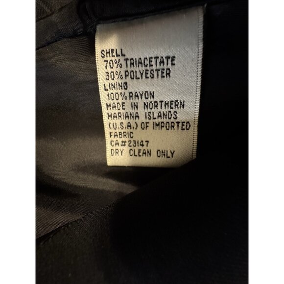 Talbots Suit Jacket Blazer 14W Black Classic 3 Button Tri-Poly - Picture 11 of 11